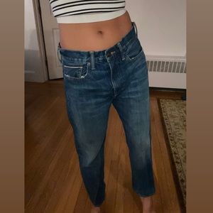 Vince mid-rise relaxed straight jeans